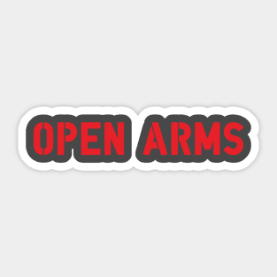 open arms Sticker